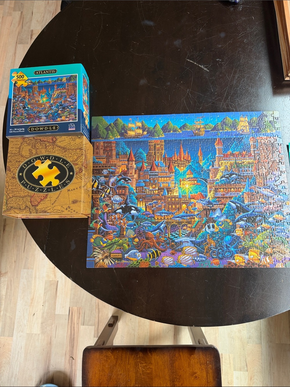 Dowdle Atlantis 500-Piece Jigsaw Puzzle - Blue Multicolor Scene